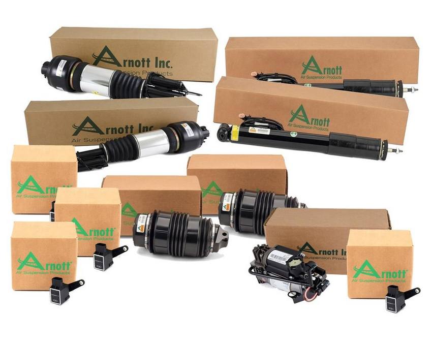 Mercedes Suspension Strut and Shock Absorber Assembly Kit - Front and Rear (with Airmatic and ADS) 211320611380 - Arnott 4006094KIT